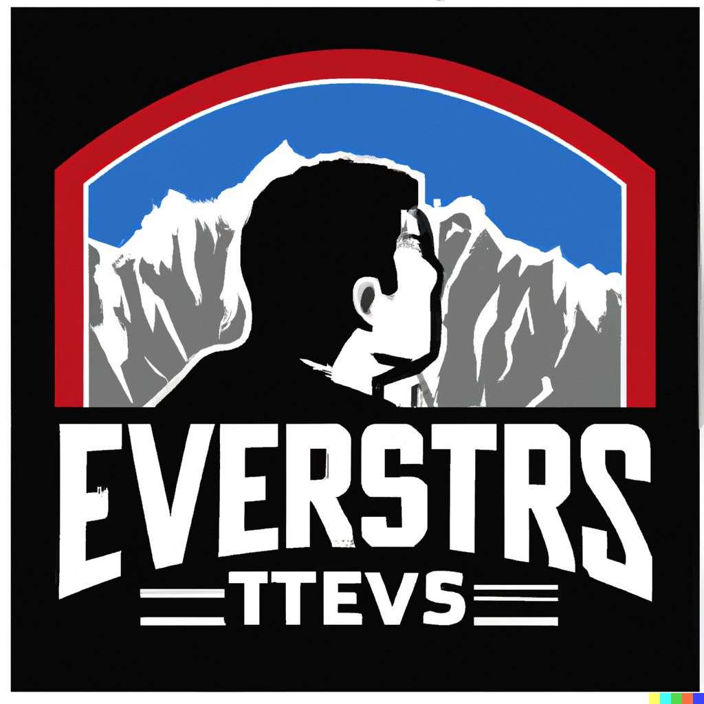 someone gazing at Mount Everest, NHL team emblem design